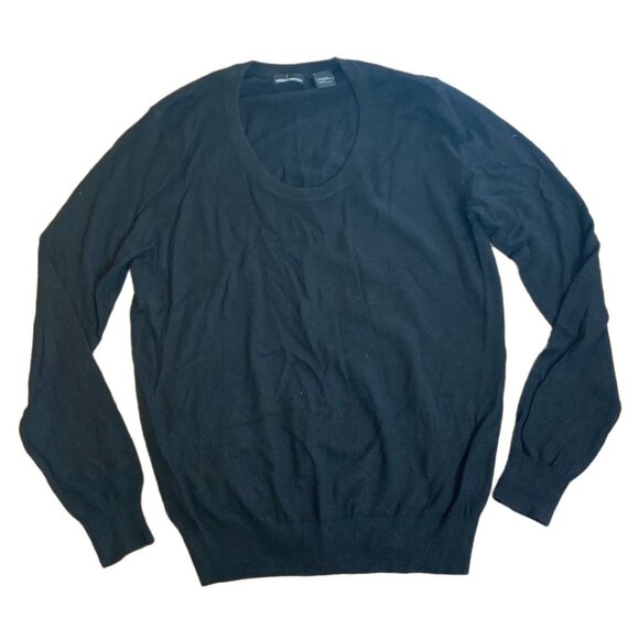 Moda International Black Silk & Cashmere Sweater L - Picture 1 of 6